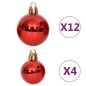 vidaXL 108-tlg. Weihnachtskugel-Set Rot und Weiß vidaXL 108-tlg. Weihnachtskugel-Set Rot und Weiß