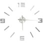 vidaXL 3D-Wanduhr Modernes Design Silbern 100 cm XXL vidaXL 3D-Wanduhr Modernes Design Silbern 100 cm XXL