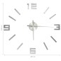vidaXL 3D-Wanduhr Modernes Design Silbern 100 cm XXL vidaXL 3D-Wanduhr Modernes Design Silbern 100 cm XXL