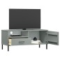 vidaXL TV-Schrank OSLO mit Metallbeinen Grau Massivholz Kiefer vidaXL TV-Schrank OSLO mit Metallbeinen Grau Massivholz Kiefer
