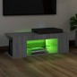 vidaXL TV-Schrank mit LED-Leuchten Grau Sonoma 90x39x30 cm vidaXL TV-Schrank mit LED-Leuchten Grau Sonoma 90x39x30 cm