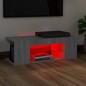 vidaXL TV-Schrank mit LED-Leuchten Grau Sonoma 90x39x30 cm vidaXL TV-Schrank mit LED-Leuchten Grau Sonoma 90x39x30 cm