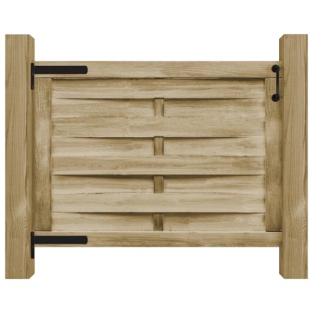 vidaXL Gartentor Imprägniertes Kiefernholz 100x75 cm Grün