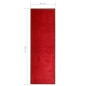vidaXL Fußmatte Waschbar Rot 60x180 cm vidaXL Fußmatte Waschbar Rot 60x180 cm