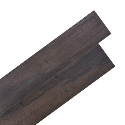 vidaXL PVC Laminat Dielen Selbstklebend 5,02 m² 2 mm Dunkelbraun