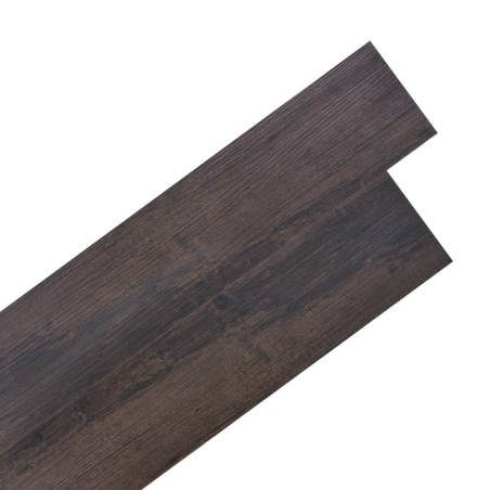 vidaXL PVC Laminat Dielen Selbstklebend 5,02 m² 2 mm Dunkelbraun