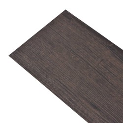 vidaXL PVC Laminat Dielen Selbstklebend 5,02 m² 2 mm Dunkelbraun