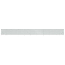 vidaXL Maschendrahtzaun mit Bodenhülsen Grün 1,6x25 m