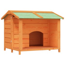 vidaXL Hundehütte Braun 96x87x80,5 cm Massivholz Kiefer