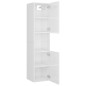 vidaXL Badezimmerschrank Hochglanz-Weiß 30x30x130 cm Holzwerkstoff vidaXL Badezimmerschrank Hochglanz-Weiß 30x30x130 cm Holzwerkstoff