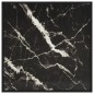 vidaXL Couchtisch Schwarz mit Schwarzem Glas in Marmor-Optik 80x80x35 vidaXL Couchtisch Schwarz mit Schwarzem Glas in Marmor-Optik 80x80x35