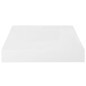 vidaXL Schwebende Wandregale 2 Stk. Hochglanz-Weiß 23x23,5x3,8cm MDF vidaXL Schwebende Wandregale 2 Stk. Hochglanz-Weiß 23x23,5x3,8cm MDF