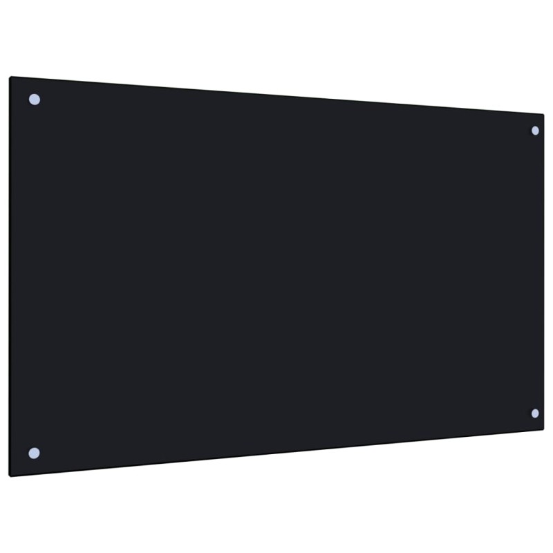 vidaXL Küchenrückwand Schwarz 100x60 cm Hartglas vidaXL Küchenrückwand Schwarz 100x60 cm Hartglas