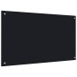 vidaXL Küchenrückwand Schwarz 100x60 cm Hartglas vidaXL Küchenrückwand Schwarz 100x60 cm Hartglas