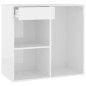 vidaXL Kosmetikschrank Hochglanz-Weiß 80x40x75 cm Holzwerkstoff vidaXL Kosmetikschrank Hochglanz-Weiß 80x40x75 cm Holzwerkstoff