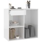 vidaXL Kosmetikschrank Hochglanz-Weiß 80x40x75 cm Holzwerkstoff vidaXL Kosmetikschrank Hochglanz-Weiß 80x40x75 cm Holzwerkstoff