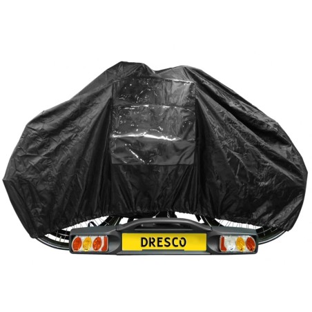 Dresco Fahrradabdeckung Elastisch für 2 Fahrräder Schwarz