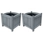 vidaXL Garten-Hochbeete 2 Stk. 30x30x30 cm Massivholz Tanne vidaXL Garten-Hochbeete 2 Stk. 30x30x30 cm Massivholz Tanne