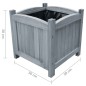 vidaXL Garten-Hochbeete 2 Stk. 30x30x30 cm Massivholz Tanne vidaXL Garten-Hochbeete 2 Stk. 30x30x30 cm Massivholz Tanne