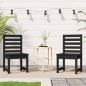 vidaXL Gartenstühle 2 Stk. Schwarz 40,5x48x91,5 cm Massivholz Kiefer vidaXL Gartenstühle 2 Stk. Schwarz 40,5x48x91,5 cm Massivholz Kiefer