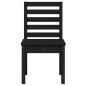 vidaXL Gartenstühle 2 Stk. Schwarz 40,5x48x91,5 cm Massivholz Kiefer vidaXL Gartenstühle 2 Stk. Schwarz 40,5x48x91,5 cm Massivholz Kiefer