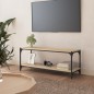 vidaXL TV-Schrank Sonoma-Eiche 100x33x41 cm Holzwerkstoff und Stahl vidaXL TV-Schrank Sonoma-Eiche 100x33x41 cm Holzwerkstoff und Stahl