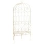 vidaXL Gartenbank 95 cm Eisen Antik Weiß vidaXL Gartenbank 95 cm Eisen Antik Weiß