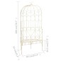vidaXL Gartenbank 95 cm Eisen Antik Weiß vidaXL Gartenbank 95 cm Eisen Antik Weiß