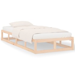 vidaXL Massivholzbett 90x200 cm