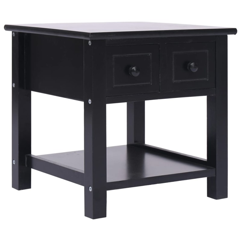 vidaXL Beistelltisch Schwarz 40x40x40 cm Paulownia Holz vidaXL Beistelltisch Schwarz 40x40x40 cm Paulownia Holz