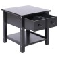 vidaXL Beistelltisch Schwarz 40x40x40 cm Paulownia Holz vidaXL Beistelltisch Schwarz 40x40x40 cm Paulownia Holz