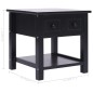 vidaXL Beistelltisch Schwarz 40x40x40 cm Paulownia Holz vidaXL Beistelltisch Schwarz 40x40x40 cm Paulownia Holz