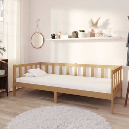 vidaXL Tagesbett Honigbraun Kiefer Massivholz 90x200 cm