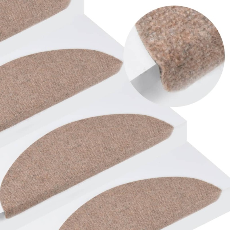 vidaXL Stufenmatten Selbstklebend 10 Stk. Beige 56x17x3 cm vidaXL Stufenmatten Selbstklebend 10 Stk. Beige 56x17x3 cm