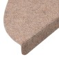 vidaXL Stufenmatten Selbstklebend 10 Stk. Beige 56x17x3 cm vidaXL Stufenmatten Selbstklebend 10 Stk. Beige 56x17x3 cm
