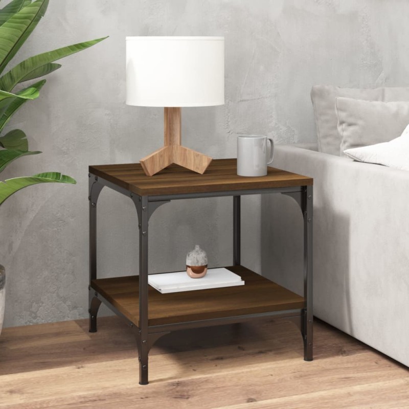 vidaXL Couchtisch Braun Eichen-Optik 50x50x40 cm Holzwerkstoff vidaXL Couchtisch Braun Eichen-Optik 50x50x40 cm Holzwerkstoff