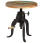 vidaXL Beistelltisch 45x(45-62) cm Altholz Massiv und Gusseisen vidaXL Beistelltisch 45x(45-62) cm Altholz Massiv und Gusseisen
