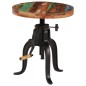vidaXL Beistelltisch 45x(45-62) cm Altholz Massiv und Gusseisen vidaXL Beistelltisch 45x(45-62) cm Altholz Massiv und Gusseisen