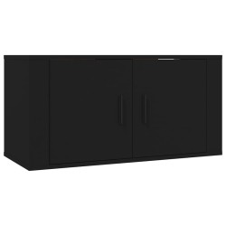 vidaXL TV-Wandschrank Schwarz 80x34,5x40 cm