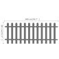 vidaXL Lattenzaun WPC 200x80 cm vidaXL Lattenzaun WPC 200x80 cm