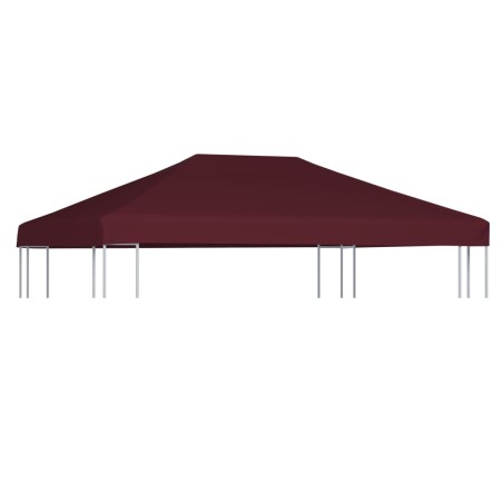vidaXL Pavillondach 310 g / m² 3x4 m Weinrot 