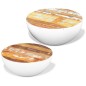 vidaXL 2-tlg. Couchtisch-Set Halbkugel Altholz vidaXL 2-tlg. Couchtisch-Set Halbkugel Altholz