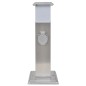 Gartensteckdose Steckdosenturm Edelstahl mit Lampe Gartensteckdose Steckdosenturm Edelstahl mit Lampe