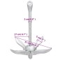 Klappanker Silbern 3,2 kg Temperguss Klappanker Silbern 3,2 kg Temperguss