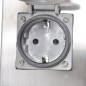 Gartensteckdose Steckdosenturm Edelstahl mit Lampe Gartensteckdose Steckdosenturm Edelstahl mit Lampe