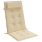 vidaXL Hochlehner-Auflagen 4 Stk. Beige Oxford-Gewebe vidaXL Hochlehner-Auflagen 4 Stk. Beige Oxford-Gewebe