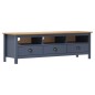 vidaXL TV-Schrank Hill Grau 158x40x47 cm Massivholz Kiefer vidaXL TV-Schrank Hill Grau 158x40x47 cm Massivholz Kiefer