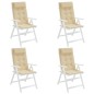 vidaXL Hochlehner-Auflagen 4 Stk. Beige Oxford-Gewebe vidaXL Hochlehner-Auflagen 4 Stk. Beige Oxford-Gewebe