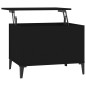 vidaXL Couchtisch Schwarz 60x44,5x45 cm Holzwerkstoff vidaXL Couchtisch Schwarz 60x44,5x45 cm Holzwerkstoff