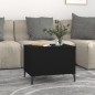 vidaXL Couchtisch Schwarz 60x44,5x45 cm Holzwerkstoff vidaXL Couchtisch Schwarz 60x44,5x45 cm Holzwerkstoff